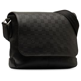 Louis Vuitton-Black Louis Vuitton Damier Infini District PM Crossbody Bag-Black