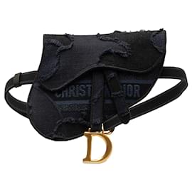Dior-Blue Dior Camouflage Saddle Belt Bag-Blue