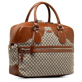Gucci-Gray Gucci Diamante Travel Bag-Grey