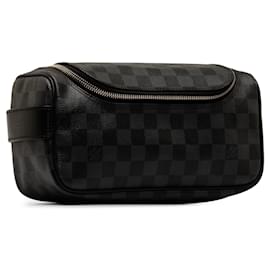 Louis Vuitton-Astuccio da toilette nero Louis Vuitton Damier Graphite-Nero