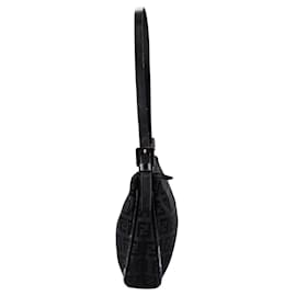 Fendi-Fendi FF Monogram Zucchini Handbag-Black