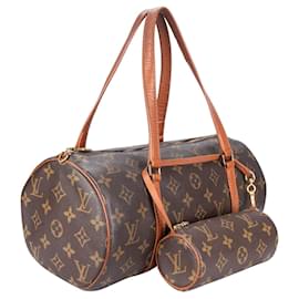Louis Vuitton-Louis Vuitton Canvas Monogram Papillon Set Handbag-Brown