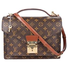 Louis Vuitton-Louis Vuitton Canvas Monogram Monceau Handbag-Brown
