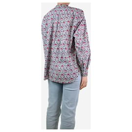 Isabel Marant Etoile-Camicia con stampa floreale blu e rosa - taglia UK 8-Blu