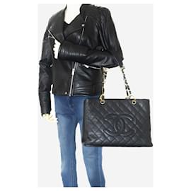 Chanel-Black 2004 caviar leather GST bag-Black
