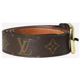 Louis Vuitton-Brown Monogram Ellipse belt-Brown