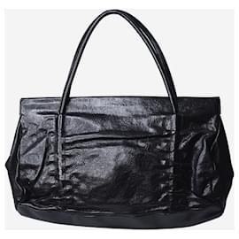 Miu Miu-Black leather top handle bag-Black