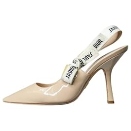 Christian Dior-Zapatos destalonados con puntera en punta J'Adior beige - talla UE 36.5-Beige