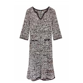 Chanel-CC Logo Patch Woven Relaxed Dress-Multiple colors