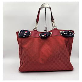 Gucci-Gucci Positano Scarf Tote Bag-Red