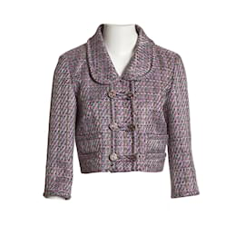 Chanel-Chaqueta de tweed Lesage con botones CC de París / Salzburgo.-Lavanda