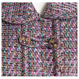 Chanel-Veste en tweed Paris / Salzbourg CC Buttons Lesage-Lavande
