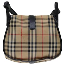 Autre Marque-Burberrys Nova Check Shoulder Bag Canvas Beige Auth ki4135-Beige