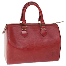 Louis Vuitton-Louis Vuitton Epi Speedy 25 Bolsa de Mão Castelhano Vermelho M43017 LV Auth ki4127-Outro