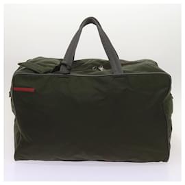 Prada-PRADA Shoulder Bag Nylon 2Set Black Khaki Auth 67079-Black,Khaki