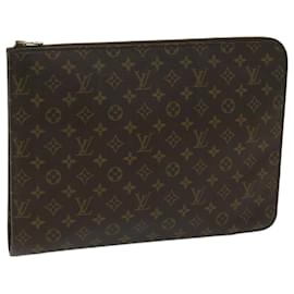 Louis Vuitton-LOUIS VUITTON Monogram Poche Document Briefcase M53400 LV Auth yk10753-Monogram