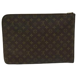 Louis Vuitton-LOUIS VUITTON Monogram Poche Document Briefcase M53400 LV Auth yk10753-Monograma