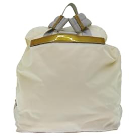 Prada-PRADA Backpack Nylon Cream Auth ac2779-Cream