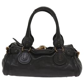 Chloé-Chloe Paddington Shoulder Bag Leather Black Auth 66642-Black