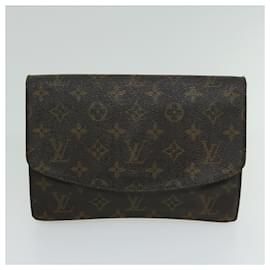 Louis Vuitton-LOUIS VUITTON Monogram Clutch Bag 2Set LV Auth am5904-Monogram