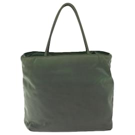 Prada-PRADA Hand Bag Nylon Khaki Auth 67118-Khaki