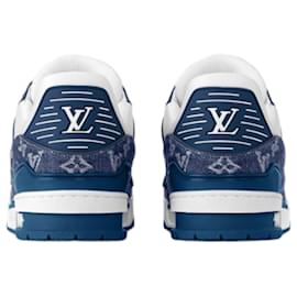 Louis Vuitton-Allenatore Lv in denim monogramma-Blu