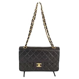 Chanel-Chanel forrado Flap-Negro