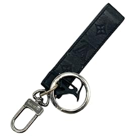Louis Vuitton-Louis Vuitton Bijoux de sac chaîne et porte clés-Black