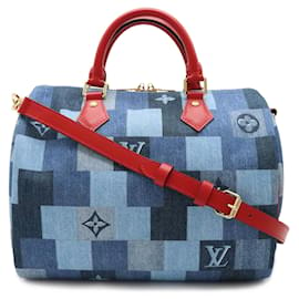 Louis Vuitton-Louis Vuitton speedy Bandouliere 30-Blau