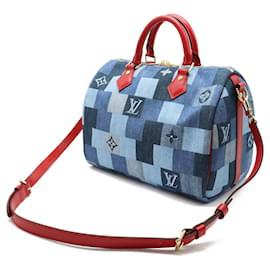 Louis Vuitton-Louis Vuitton speedy Bandouliere 30-Azul