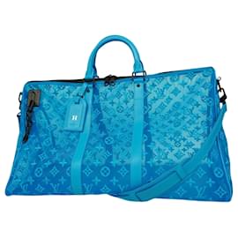 Louis Vuitton-Triângulo Louis Vuitton Keepall-Azul
