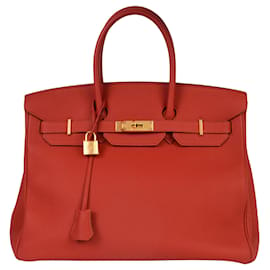 Hermès-HERMES BIRKIN 35-Roja