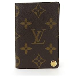 Louis Vuitton-Cartera plegable Louis Vuitton Porte carte credit-Castaño