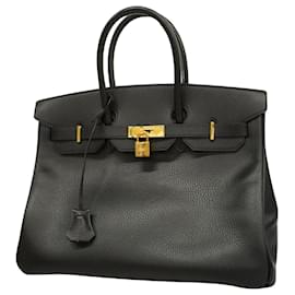 Hermès-HERMES BIRKIN 35-Negro