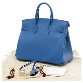 Hermès-Hermès Birkin 25-Blue