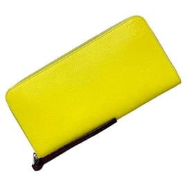 Loewe-Loewe Zip Around Wallet-Yellow