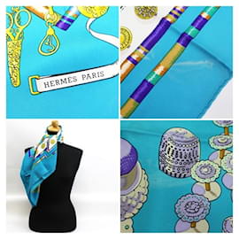 Hermès-HERMES CARRE 90-Blau