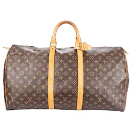 Louis Vuitton-Portaoggetti con monogramma in tela Louis Vuitton 55-Marrone