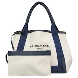 Balenciaga-Balenciaga Navy Cabas-Blanco