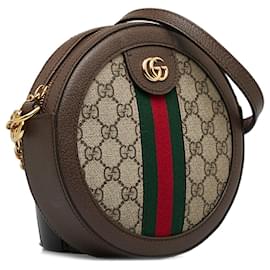 Gucci-GUCCI HandbagsLinen-Brown