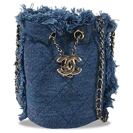 Chanel-CHANEL HandbagsDenim - Jeans-Blue
