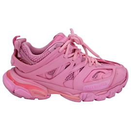 Balenciaga-Balenciaga Track Sneakers in Pink Polyurethane-Pink