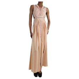 Elisabetta Franchi-Elisabetta Franchi Pink open-back laced dress - size IT 38-Pink