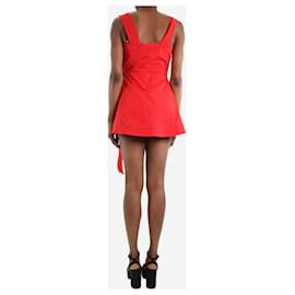 Alexis-Red cotton playsuit - size XS-Red