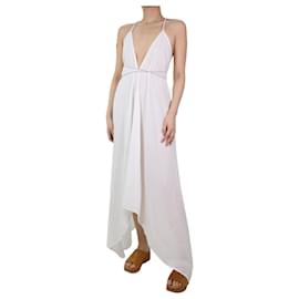 Autre Marque-White halterneck dress - size UK 8-White