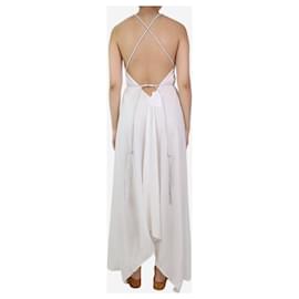 Autre Marque-White halterneck dress - size UK 8-White