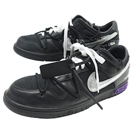 Nike-NEUF CHAUSSURES NIKE DUNK LOW OFF-WHITE LOT 50 DJ0950 11 45 NEW SNEAKERS SHOES-Noir