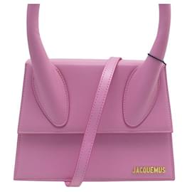 Jacquemus-NEW JACQUEMUS LE GRAND CHIQUITO HANDBAG 213BA003 IN PINK LEATHER HAND BAG-Pink