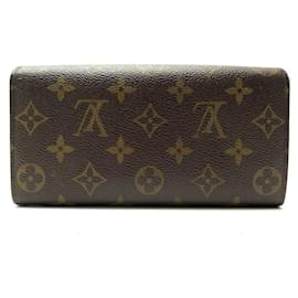 Louis Vuitton-LOUIS VUITTON SARAH BRIEFTASCHE MONOGRAMM LEINWAND M60531 Brieftasche Brieftasche-Braun