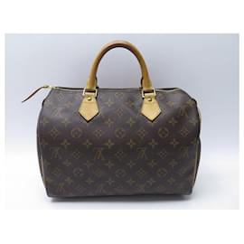 Louis Vuitton-Louis Vuitton Speedy Handbag 30 IN MONOGRAM M CANVAS41108 HAND BAG PURSE-Brown